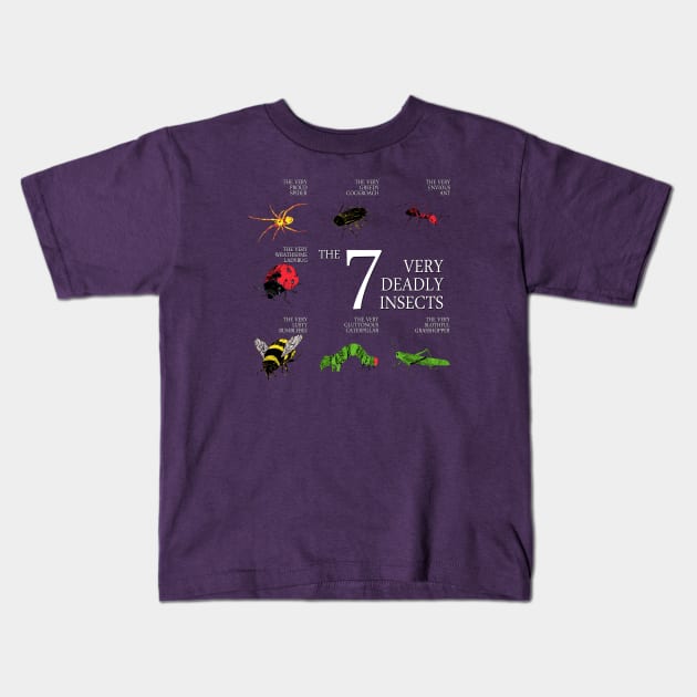 The Seven Deadly Insects Kids T-Shirt by graffd02